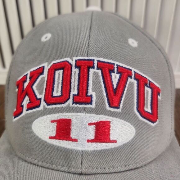 PUMA Montreal Canadiens Saku Koivu #11 Strapback Hat Cap Gray Canvas Ice Hockey - Picture 3 of 11